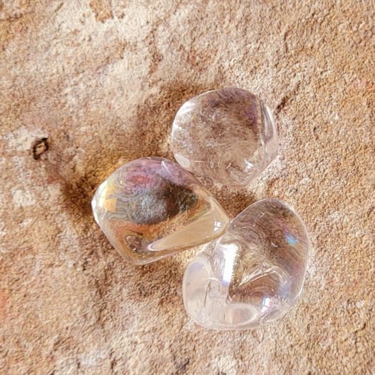 Angel Aura Quartz Polished Tumblestone Crystal