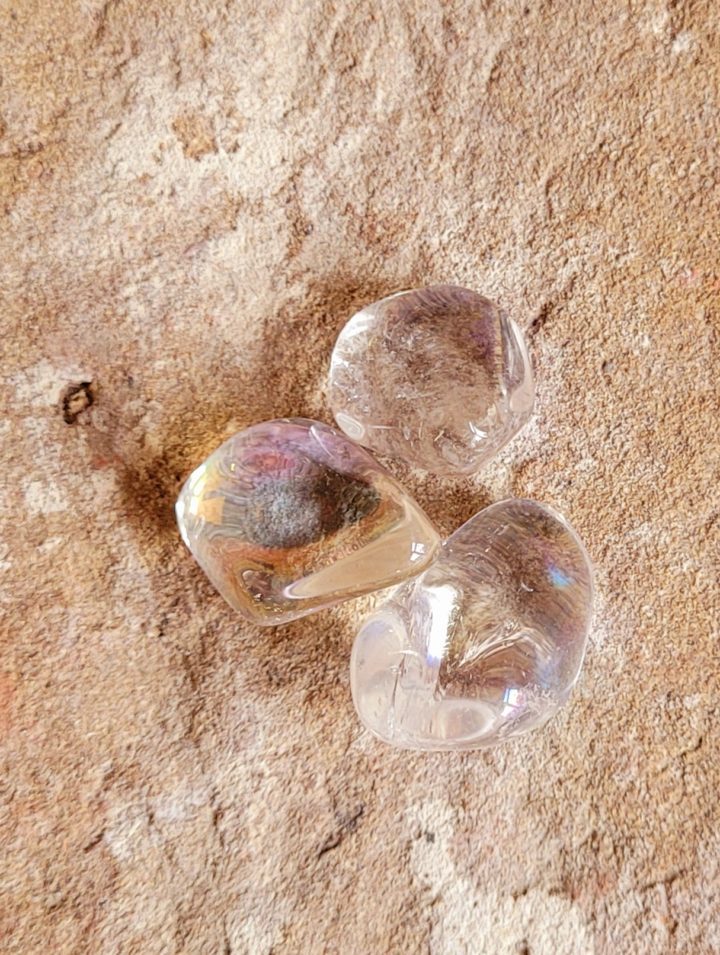 Angel Aura Quartz Polished Tumblestone Crystal