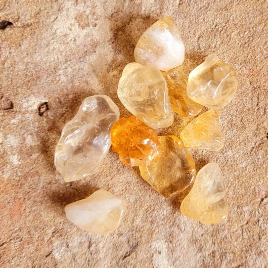 Citrine Heat Treated Polished Tumblestone Crystal