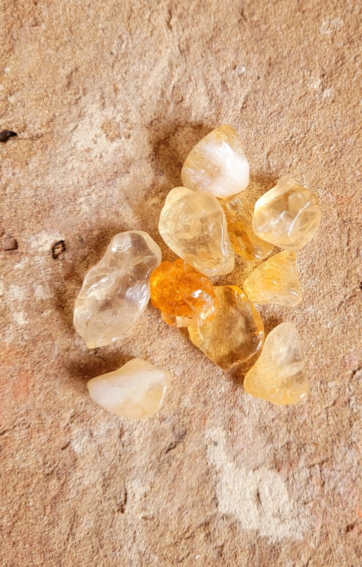 Citrine Heat Treated Polished Tumblestone Crystal