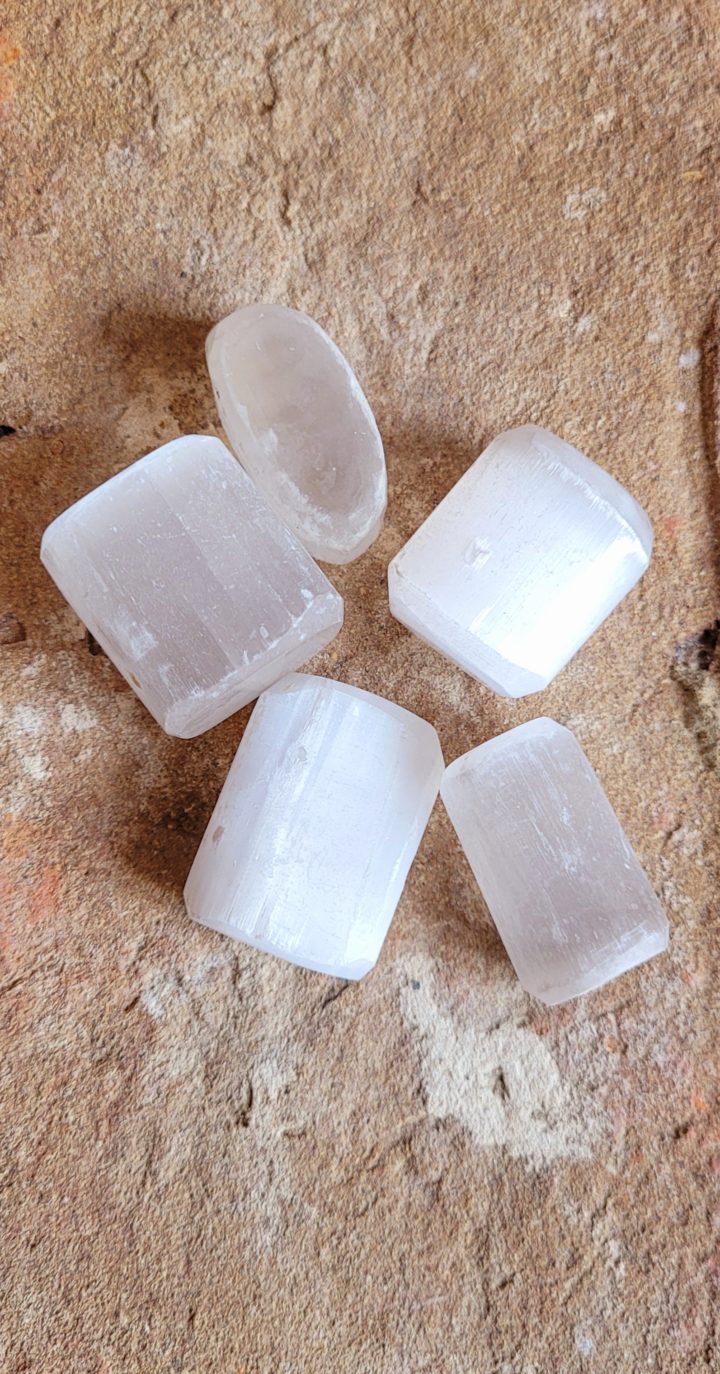 Selenite Polished Tumblestone Crystal