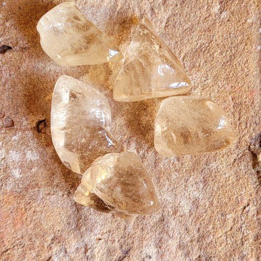 Citrine Natural Polished Tumblestone Crystal Small