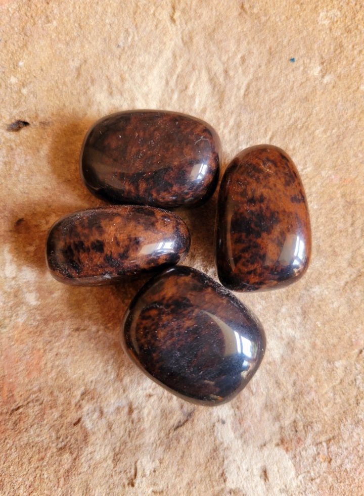 Obsidian Mahogany Polished Tumblestone Crystal