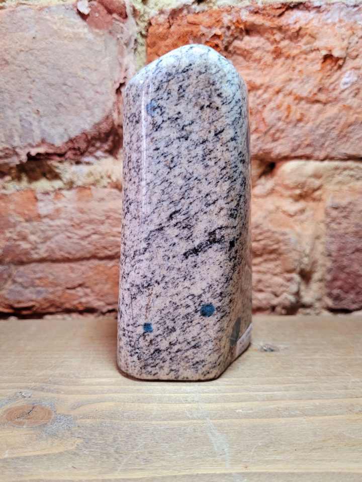 K2 Azurite in Granite Polished Standing Freeform Crystal