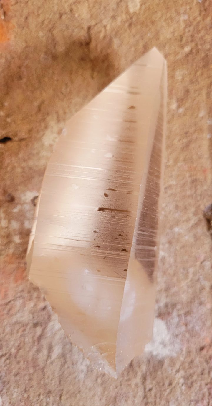 Lemurian Quartz Wand Single Point Crystal