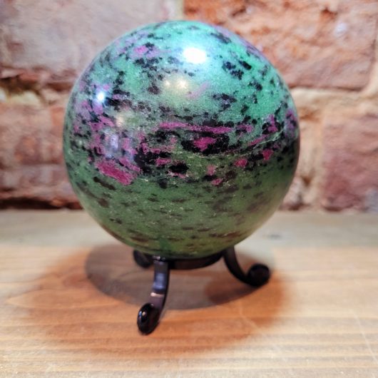 Ruby in Zoisite Polished Sphere