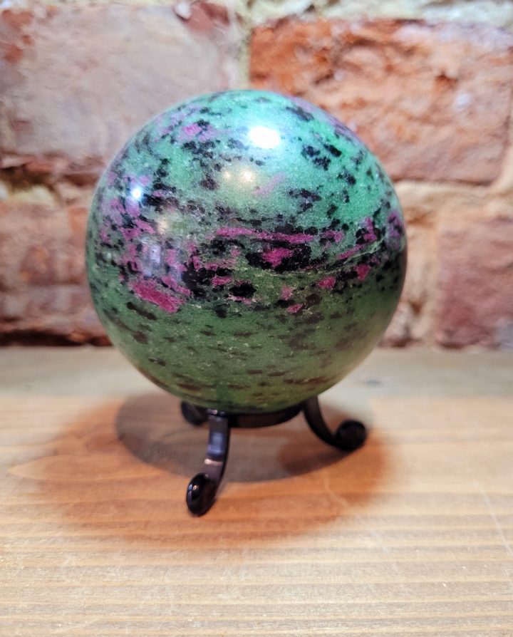 Ruby in Zoisite Polished Sphere