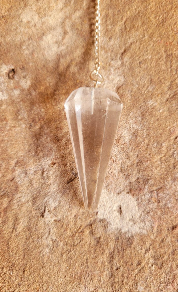Quartz Facet Cone Crystal Pendulum