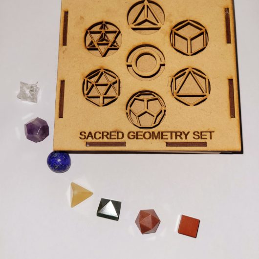 Boxed 7 Crystal Chakra Sacred Geometry Set