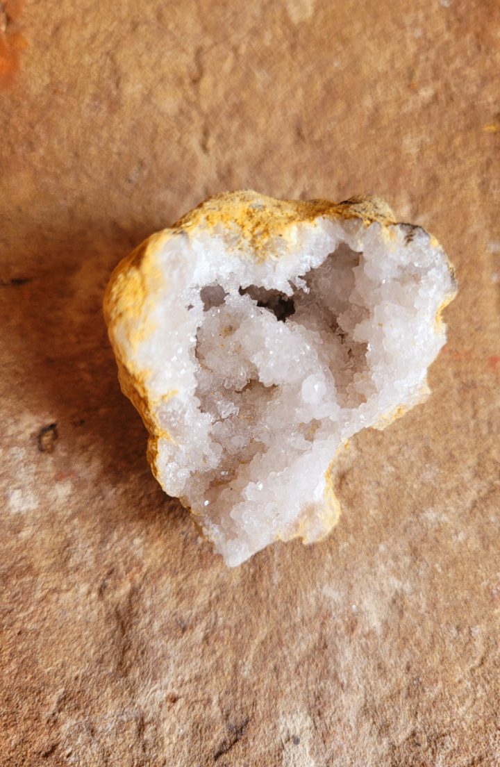 Quartz Geode Natural Crystal Pair