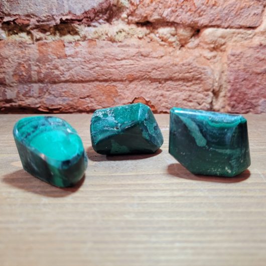 Malachite Polished Crystal Tumblestone Medium