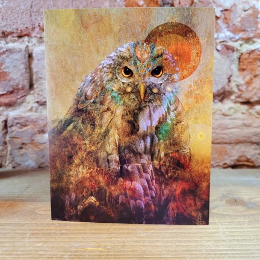 Wild Spirit Animal Greeting Card Owl