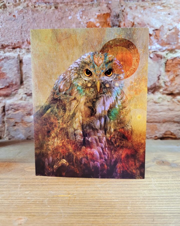 Wild Spirit Animal Greeting Card Owl