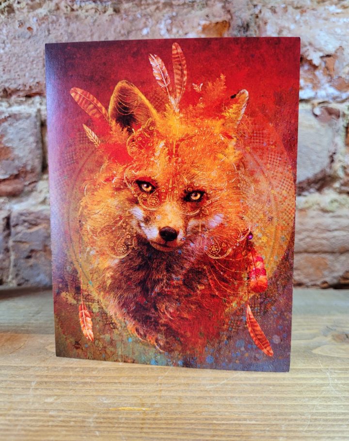 Wild Spirit Animal Greeting Card Fox
