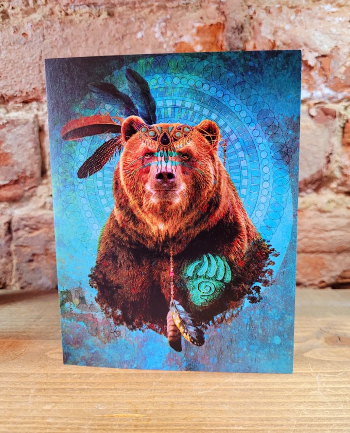 Wild Spirit Animal Greeting Card Bear