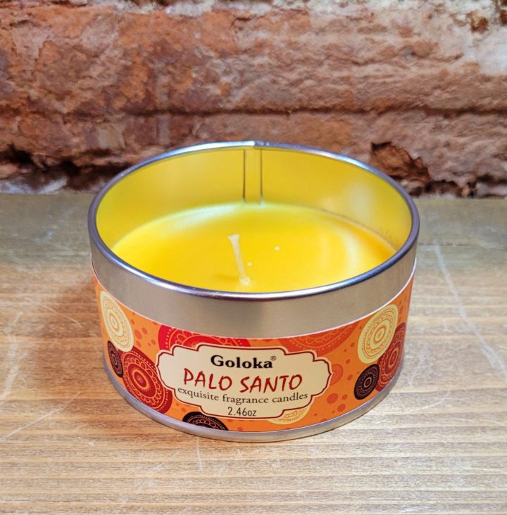Goloka Palo Santo Soy Wax Candle in a Tin