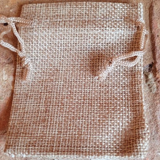 Burlap Bag with Hessian Drawstring