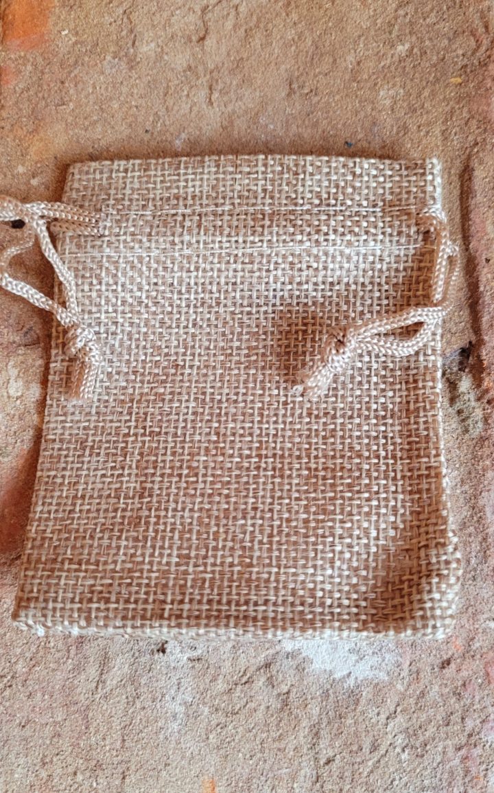 Burlap Bag with Hessian Drawstring