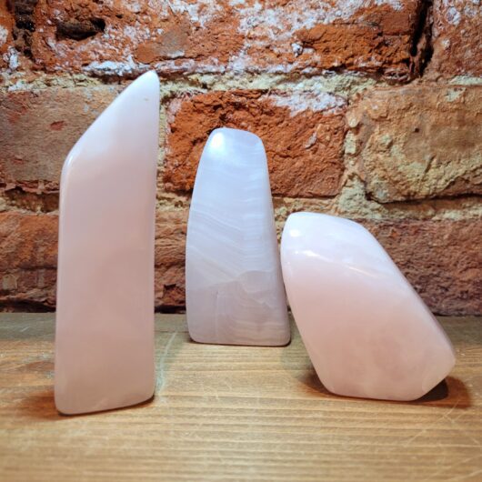 Pink Mangano Calcite Crystal Standing Freeform