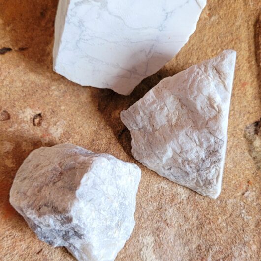 White Howlite Rough Chunk Crystal