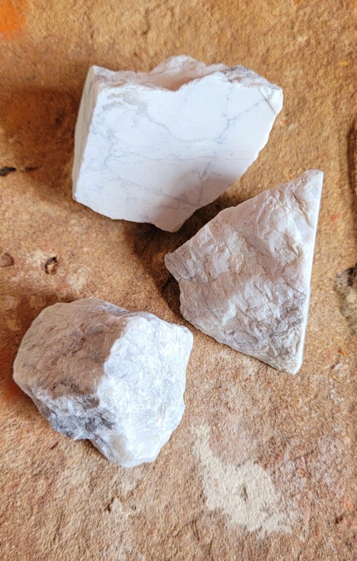 White Howlite Rough Chunk Crystal
