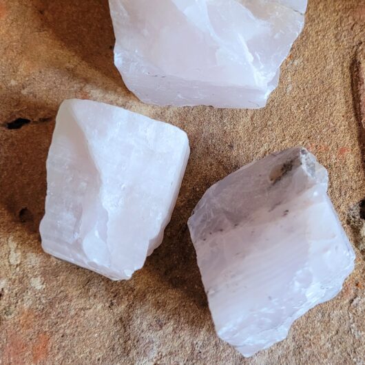 Calcite Pink Rough Crystal Small