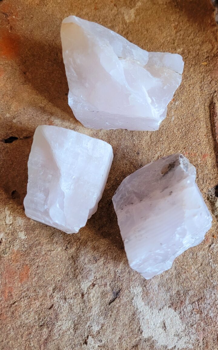 Calcite Pink Rough Crystal Small